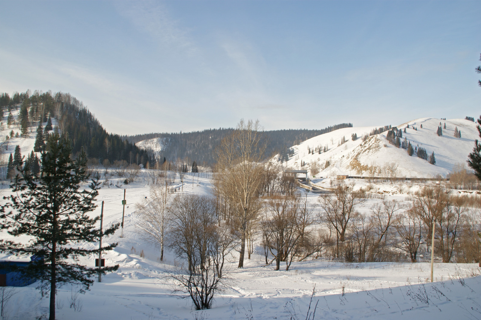 Симский пруд Челябинская область зима