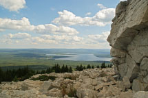 Вид с вершины хребта Зюраткуль