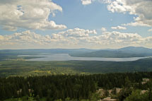 Панорама озера Зюраткуль