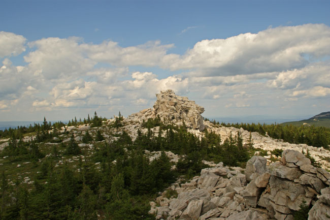 Вид с вершины хребта Зюраткуль